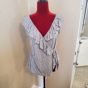 Wrap Gray Summer Top